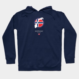 Norway Map and Flag Hoodie